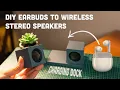 Download Lagu [Satisfying] DIY Bluetooth Stereo Speakers With Dock from Old Earbuds