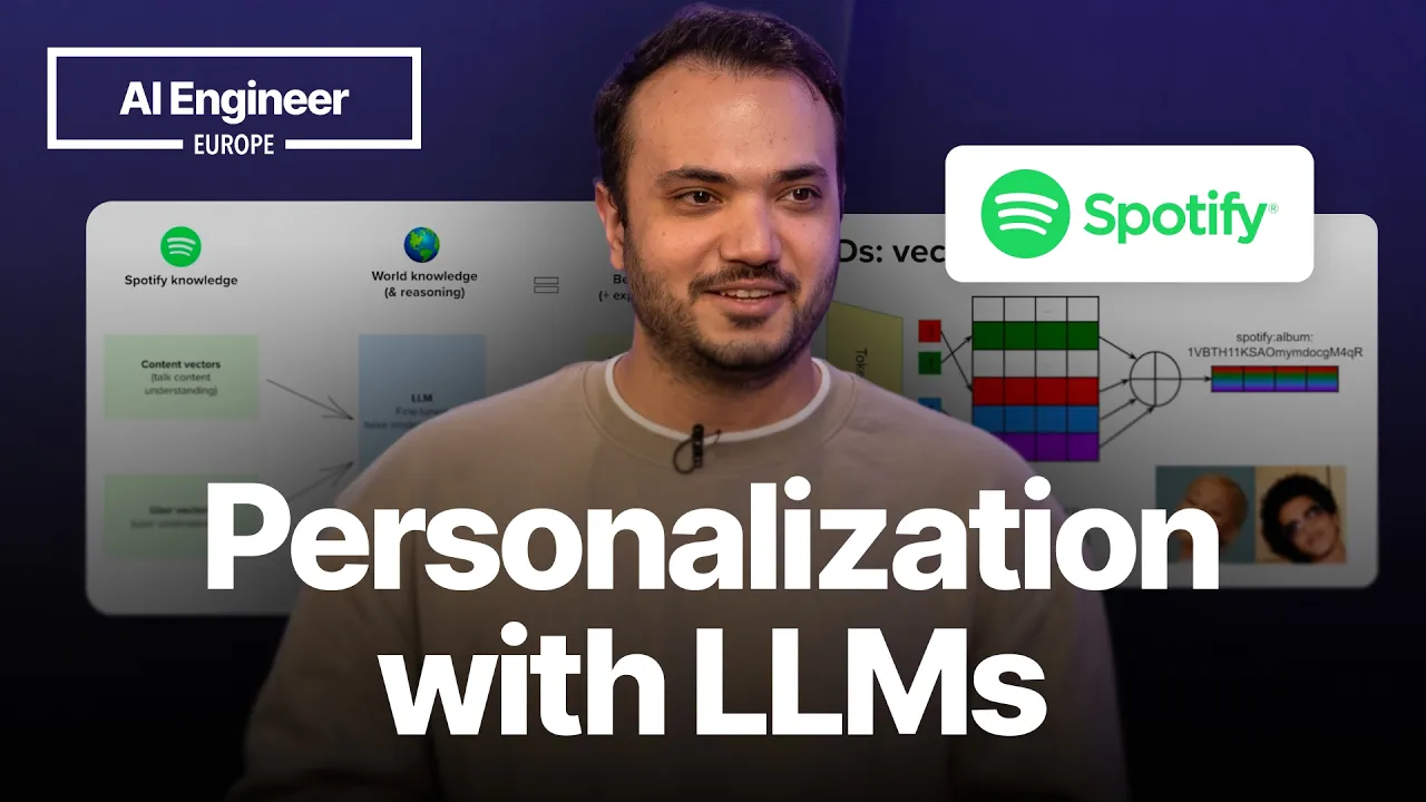 Personalization in the Era of LLMs - Shivam Verma, Spotify: video thumbnail