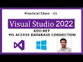 L-11 MS ACCESS DATABASE CONNECTION USING ADO NET IN VB NET