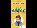 Did You Know 01 Why Array Index Starts with 0
