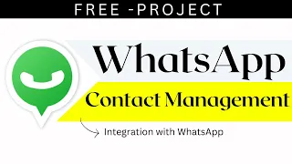 WhatsApp Contact Management in JS FREE PROJECTS
