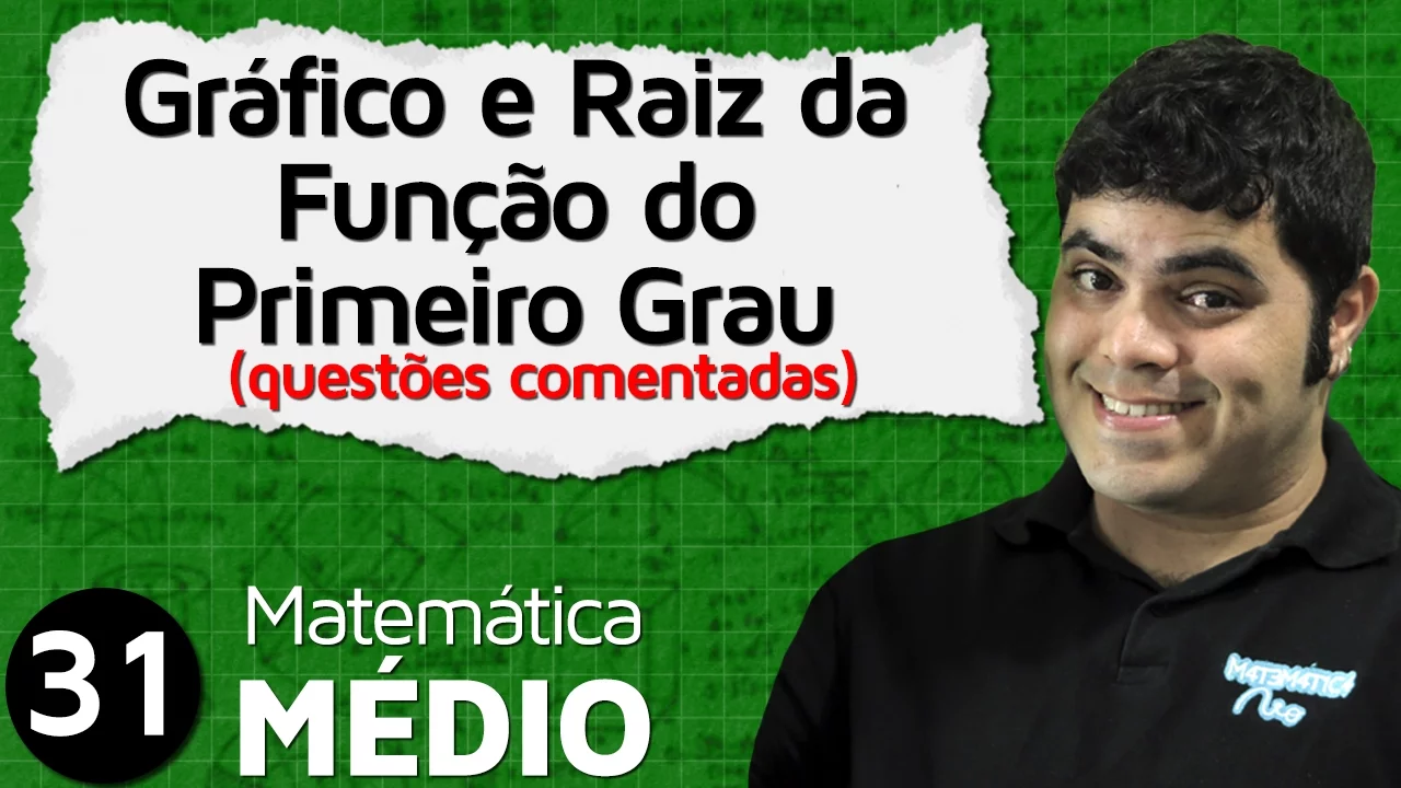 Gráfico da Função do Primeiro Grau ou Função Afim - Questões Comentadas (Aula 4 de 6) | MEM #31