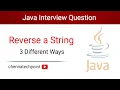 Frequently Asked Java Program Reverse A String 3 ways of reverse a String in Java