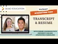 Diversifying Your Transcript Resume