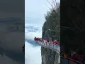 Download Lagu Viewing platform breaks off and falls down mountain side #ai #disaster #feedshorts #video #mountains