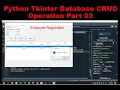 Python Project using Tkinter with MySQL Database Part 03 MySQL 12