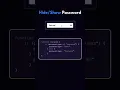 Show hidden password using JavaScript