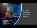 Creating password hashes in Python