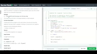 Pangrams HackerRank Python Solution