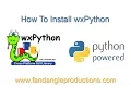 Install wxPython On Windows 2015