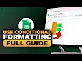 How To Use Conditional Formatting in Google Sheets 2026 BEST FULL GUIDE NO Yapping EASY
