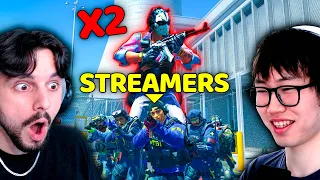 SUPER NOCRIES vs 5 STREAMERS (1v5)