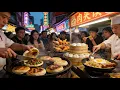 Lagu 中国上海超人气网红夜市，打工人得美食天堂！肉夹馍排长队，淀粉肠年轻人最爱！玉米汁香甜可口，怪味炸鸡必吃，鸡蛋灌饼焦香酥脆，街头炒饭烟火十足！绝对不能错过的中国街头美食！
