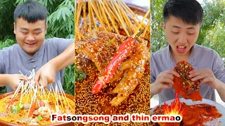 spicy hot pot made by songsong and ermao make people want to eat chinese cuisine