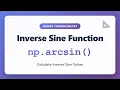 NumPy arcsin Tutorial - Calculate Inverse Sine Values in Python Trigonometry Functions