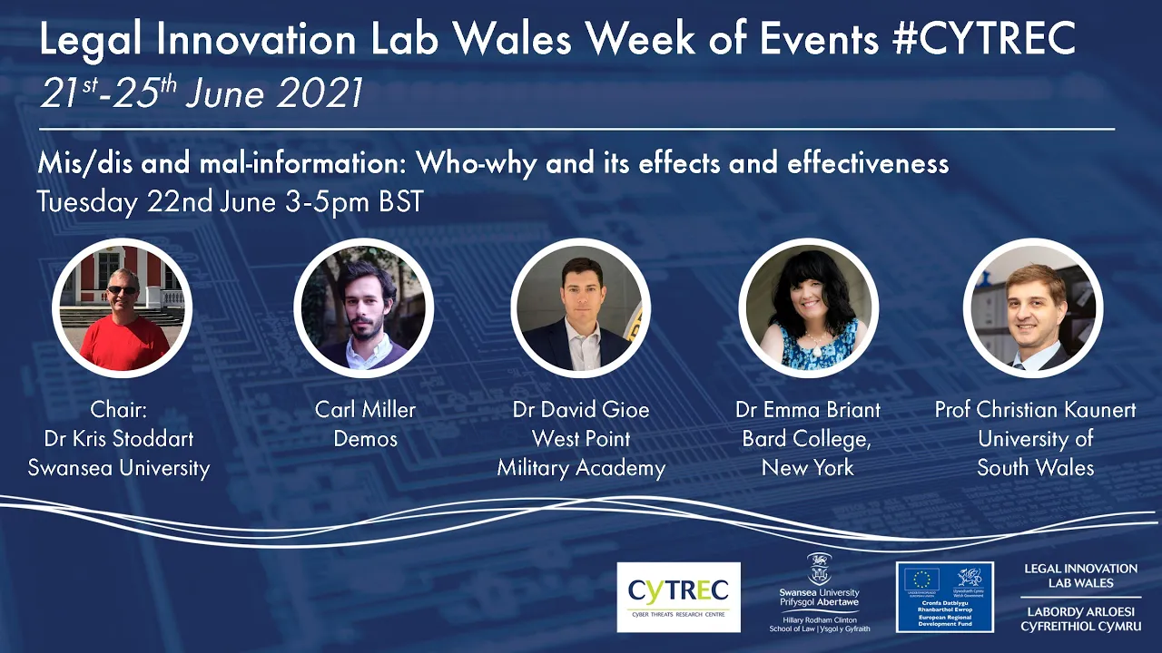 Mis/dis and mal-information: Who-why and its effects and effectiveness