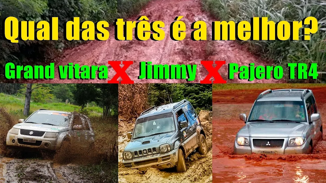 GRAND VÍTARA, TR4 ou Jimmy QUAL É A MELHOR? carro 4x4 com reduzida??