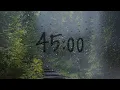 45 Minute timer with rain sounds