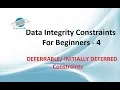Initially Deferred Constraint Deferrable Constraint in Oracle Deferred Constraints Oracle