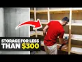 Cheap and easy DIY Storage Shelves