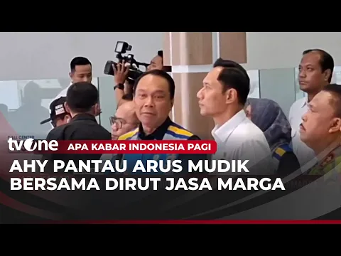 Menko AHY Tinjau Arus Mudik di Kantor Pusat Jasa Marga