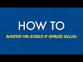 How To Register for Classes at Cypress College