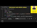 Python how to get username of current logged in user and admin status