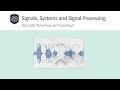Lesson 19 Discrete Time Fourier Transform