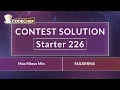 Max Minus Min MAXMIN6 Starter 226 CodeChef Solution