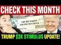 CHECK THIS MONTH Trumps 2k Stimulus Check in January 2026 Latest Details Eligibility Update