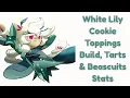 White Lily Cookie Toppings Build Tarts Beascuits Stats