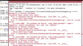 Tkinter Lecture Window button label text lambda