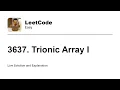 3637 Trionic Array I Leetcode Easy
