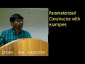 PARAMETERIZED CONSTRUCTORS WITH IMPLICIT AND EXPLICIT CALLS C PROGRAMMING - Lecture