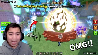 OMG! I Found the NEW 0.01% BIGGEST DIVINE ROYAL SKYWHALE EGG In Steal An Egg..! ☠️