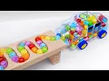 Lagu Marble Run Race ☆ HABA Slope, Dump Truck \u0026 Garbage Truck \u0026 Ambulance \u0026 vehicles Full Compilation #14
