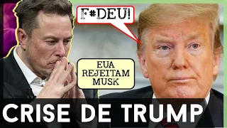 🚨TRUMP AFUNDA EM CRISE! Musk rejeitado por americanos