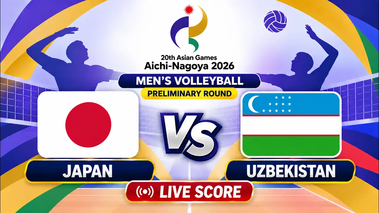 🔴 LIVE | JAPAN vs UZBEKISTAN - Asian Games 2026 Men's Volleyball | Livescore Volleyball