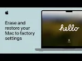 How to erase and reset your Mac to factory settings Apple Support