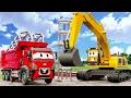 Download Lagu Excavators, Dump Trucks Work Together To Build An Overpass Project | Tractor Construction Vehicles