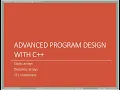 COMP345 - Advanced Program Design with C