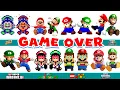 Download Lagu Every Super Mario \u0026 Luigi Death animation and Game Over Screen Game and LEGO