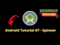 Android Tutorial - Spinner
