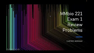 Mmbio 221 Exam 1 Math Review Winter 2026