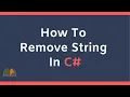 How to Remove string in C
