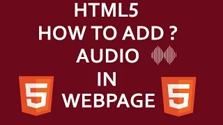 HTML5 - How To Add In a Webpage html 2020