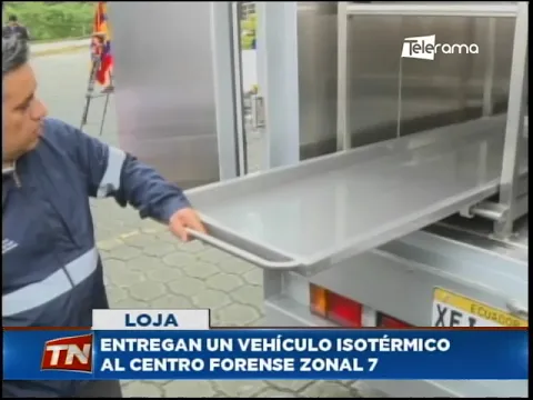 Entregan un vehículo isotérmico al centro forense zonal 7