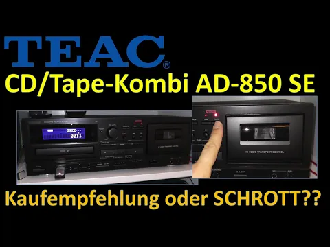 Download MP3 Für Kassette, CD, USB: Kaufempfehlung oder SCHROTT??? TEAC Multideck  AD850