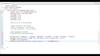 One-Dimensional Arrays in Java