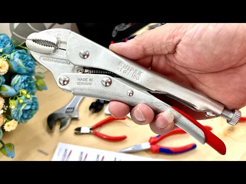 Kìm bấm chết ngàm cong Knipex 41 04 180, hàng chính hãng, sản xuất tại Đức